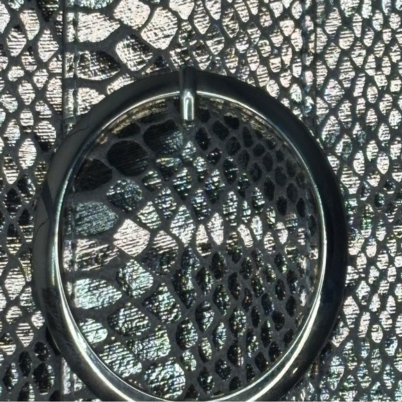 VINTAGE NWT SNAKESKIN (LIKE) LARGE CLUTCH Evening Formal Prom Dance Cocktail - Picture 7 of 11